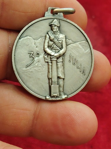Medaglia alpini metallo bianco - medaglia,