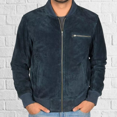 Giacca pelle scamosciata uomo