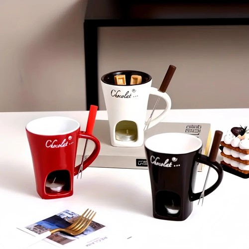 Set tazza fonduta personale - tazza,