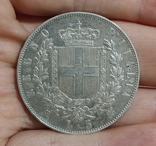 Lire 1874 milano scudo - 5,