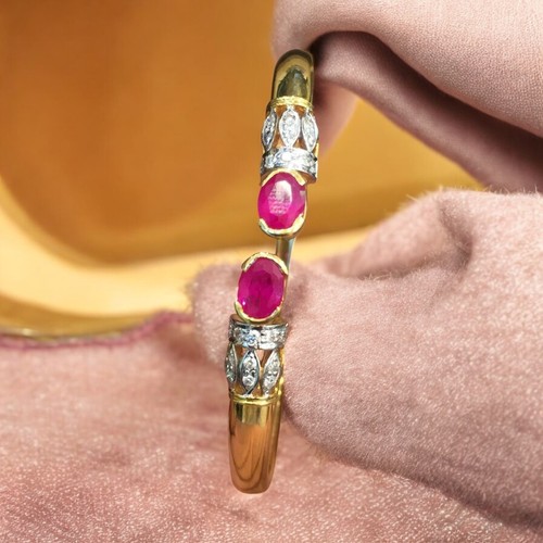 Elegante bracciale rubino - bracciale,