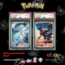 Pokemon Card PSA 10 Reshiram 109/100 Zekrom 195/184 Sequential Set Japanese