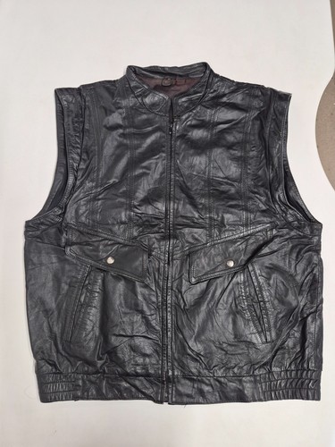 Gilet vintage pelle - in, 46"