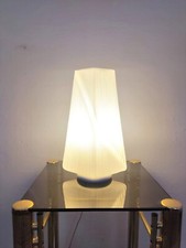 Lampada Da Tavolo Abat Jour Italiana Vetro Di Murano Modernariato Anni 80