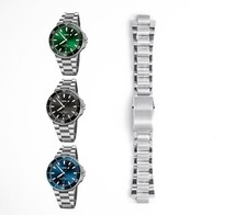 Cinturino orologio acciaio inox originale Oris Divers Aquis 24mm 07 8 24 05PEB