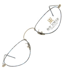 ? vintage occhiali ROY TOWER 209 griggio montatura cat-eye sottile Y2K?Donna