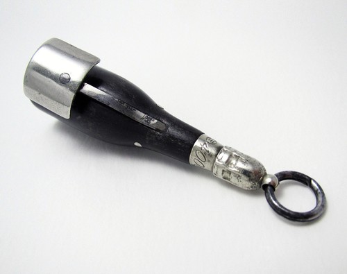 Antique champagne bottle - antique, horn