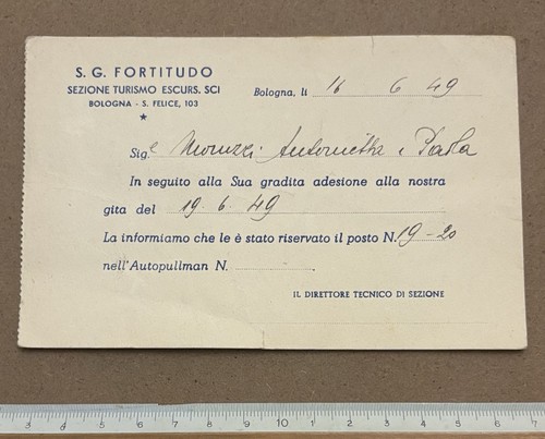 Tessera societa ginnastica - tessera,