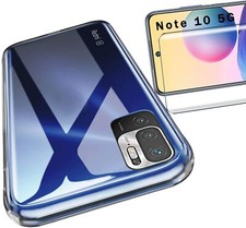 COVER CUSTODIA PER XIAOMI REDMI NOTE 10 5G PELLICOLA VETRO TEMPERATO TRASPARENTE