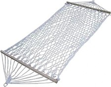 Amaca a Rete da Giardino 80x200 cm con Assi in Legno per Esterno Relax