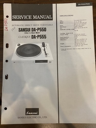 Sansui p550 dap550 - sansui,