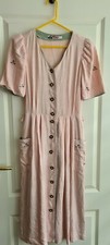 Abito * costume tradizionale * lungo * manica corta * bottoni * rosa * 36 * S