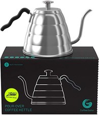 Bollitore Acqua 1 litro con Termometro per Caffè pour over in Acciaio Inox tè