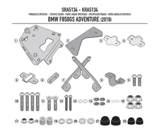 Supporto bauletto kappa - kappa, f