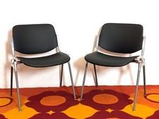 2 Sedie DSC106 Black ANONIMA CASTELLI Anni60 WAIMEA VINTAGE INTERIORDESIGN CHAIR