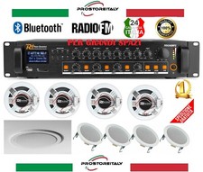 IMPIANTO AUDIO FILODIFFUSIONE PER GRANDI SPAZI DA 1000 A 2000 METRI QUADRI CIRCA