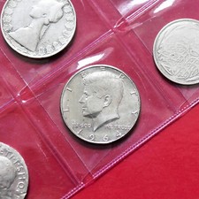 Lotto sedici Monete d'argento Ottocento - Novecento | Half dollar, Birr, Lire