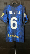 Maglia Inter Gara De Vrij Matchworn Issued 