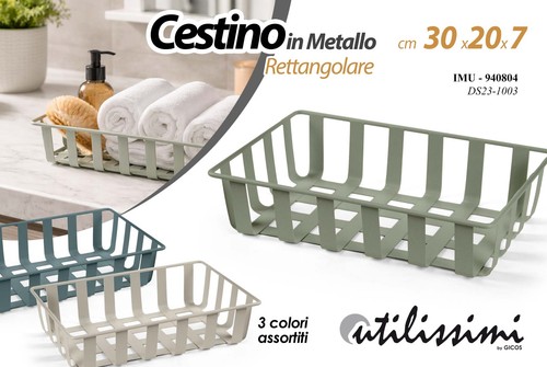 Cestino cesto metallo