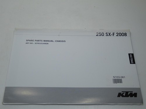 Manuale ricambi telaio ktm - manuale,