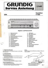Service manual instruction - service, for