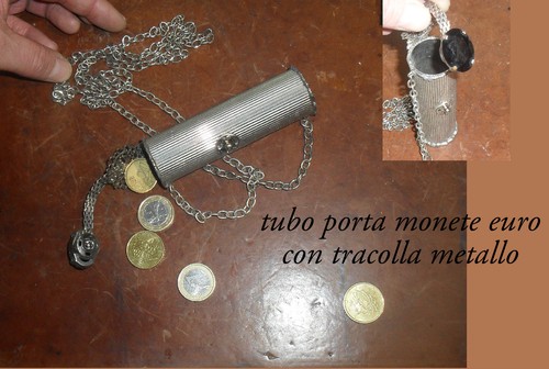 Portamonete tubo con - , tracolla