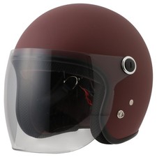 SugarRidez [Donna] Casco Moto Jet Donna Casco Jet Free Taglia Marrone Vi