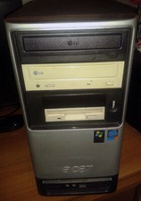 PC CASE ACER RAM 4GB HDD Hard Disk 80GB Masterizzatore Lettore LG Mouse HP