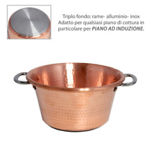 PAIOLO IN RAME 99.9% 2 MANICI