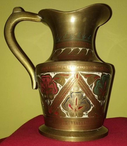 Brocca ottone etnica - brocca,