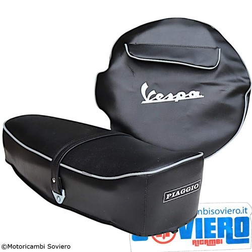 Kit sella copriruota nero - e,