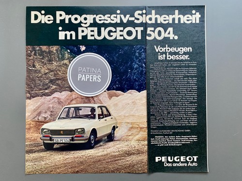Peugeot 504 1972 sicurezza - peugeot,