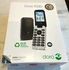 DORO 7030 NERO 4G DUAL SIM TASTI GRANDI, SUONO FORTE NERO NUOVO