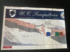 Biglietto/biglietto Coppa UEFA Sampdoria-Aalborg 2007 (Danimarca,Italia,USA,cina,Inghilterra