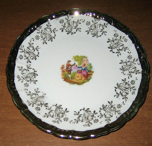 Piatto bavaria stile fragonard - piatto,