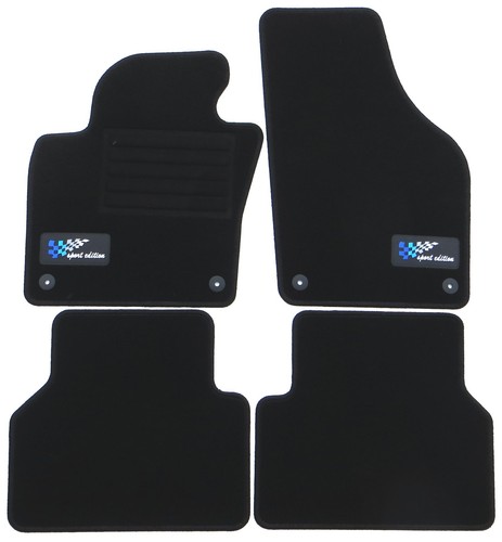 Tappetini auto sport black - black, per