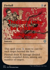 MTG FIREBALL 397 EXC - PALLA DI FUOCO - CLB-X IT - MAGIC