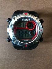 Sector expander, water resist 100 mt, cinturino nero, nuovo, mai usato