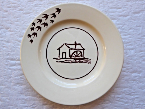 Piatto mulino bianco rondini - bianco,