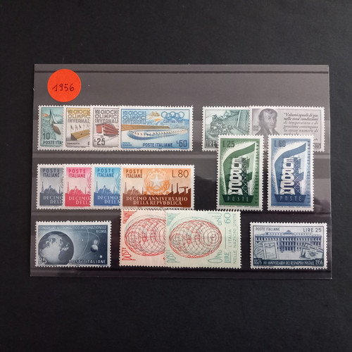 Italia repubblica 1956 annata - italia,
