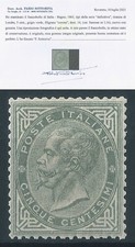 REGNO 1863 N.L16 DE LA RUE LONDRA 5 c. GRIGIO VERDE MNH ++ CERTIFICATO