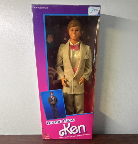 Mattel dream glow ken - ken, bambola