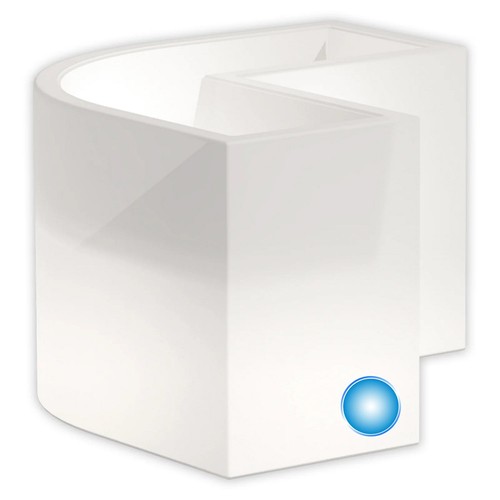 Vaso luminoso angolare lampada - vaso,