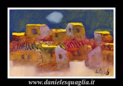 Paesaggio con case - , rosati