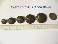 BOTTONE STEMMA BLASONE INGLESE METALLO COLOR BRONZO OPACO DISPONIBILI 5 MISURE