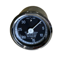 CONTAGIRI BARCA STRUMENTO NAUTICA VDO VINTAGE MARINE 3000 RPM TACHOMETER GAUGE