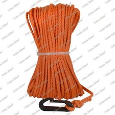 Treccia boa sub galleggiante arancio, con moschettone, 6 mm - 25 mt