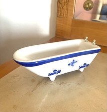 Miniature porcelain bathtub - miniature,