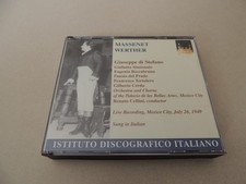 Massenet - Werther (Di Stefano, Simionato, Cellini) 2 Cd Istituto fonografico