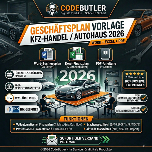 Business plan commercio auto